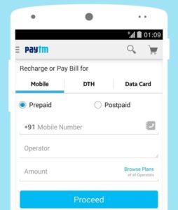 Paytm app for android/iOS