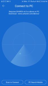 connection error in Shareit PC