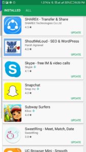 How to update Snapchat app 