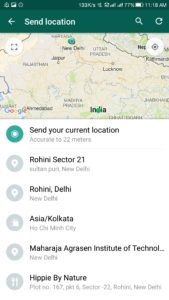 How to share your location with friends on WhatsApp