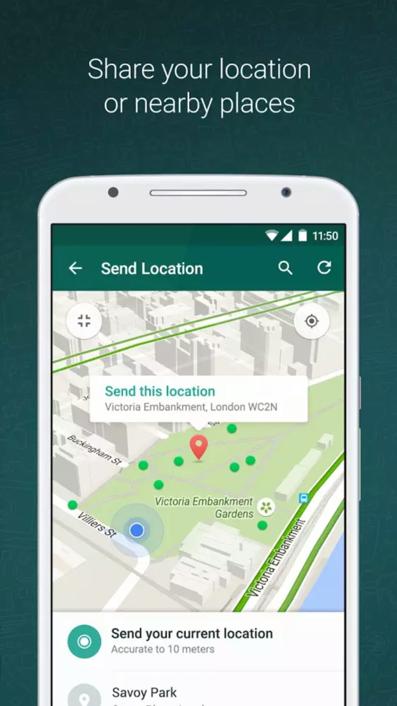 How to share your location with friends on WhatsApp pic source-Whatsapp