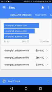 Google Adsense mobile app