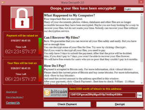 WannaCry Ransomware Cyber Attack 