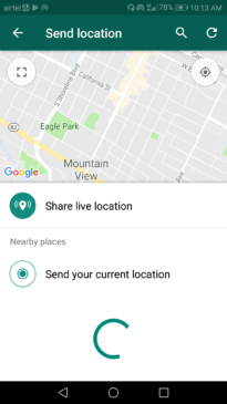 How to share your location with friends on Whatsapp