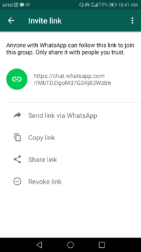 How to invite friends to Whatsapp Groups