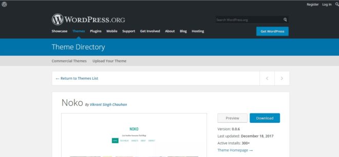How to install Noko theme