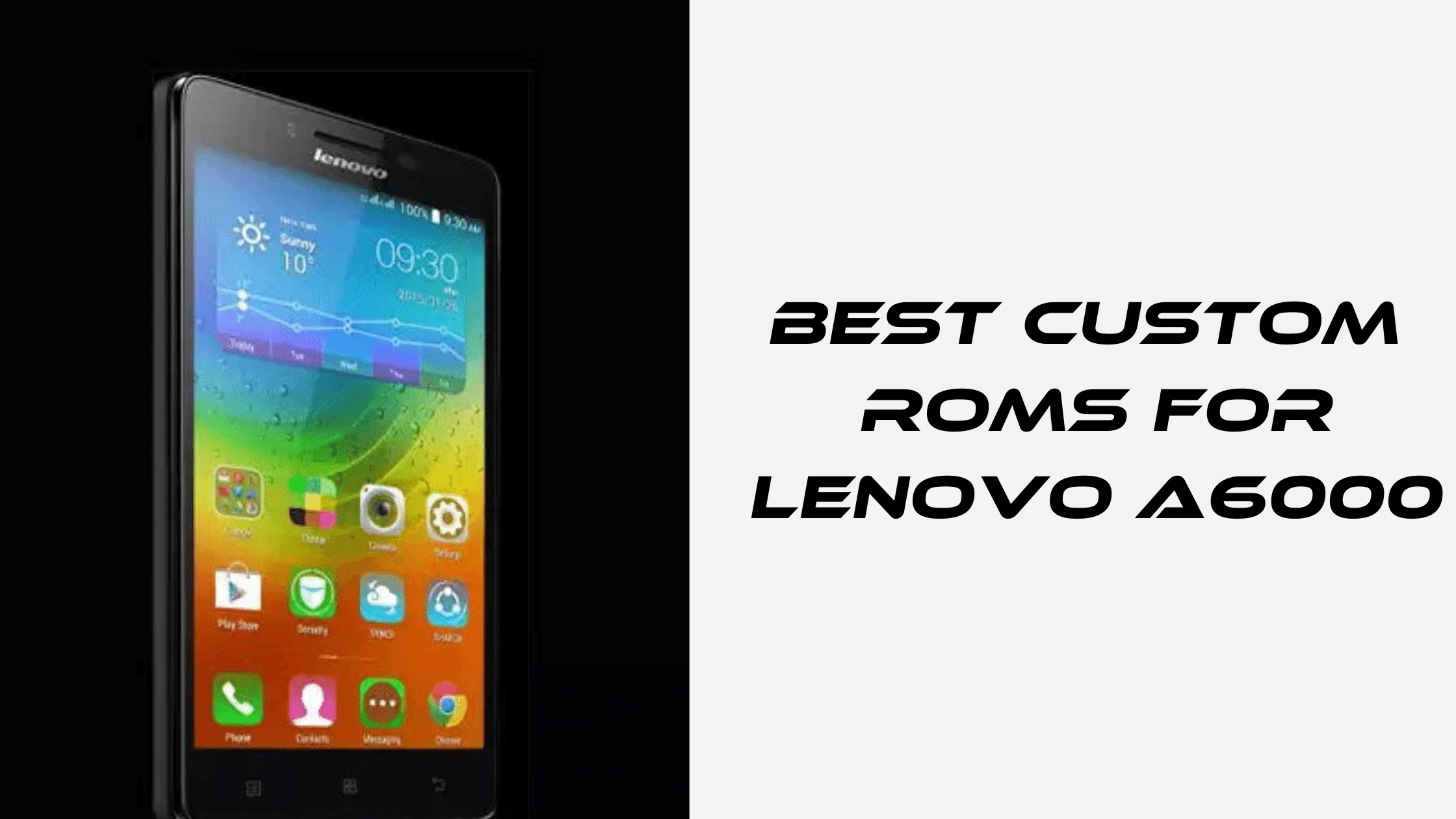 best custom ROM for Lenovo A6000