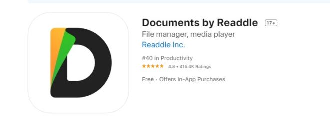 Documents by Readdle review