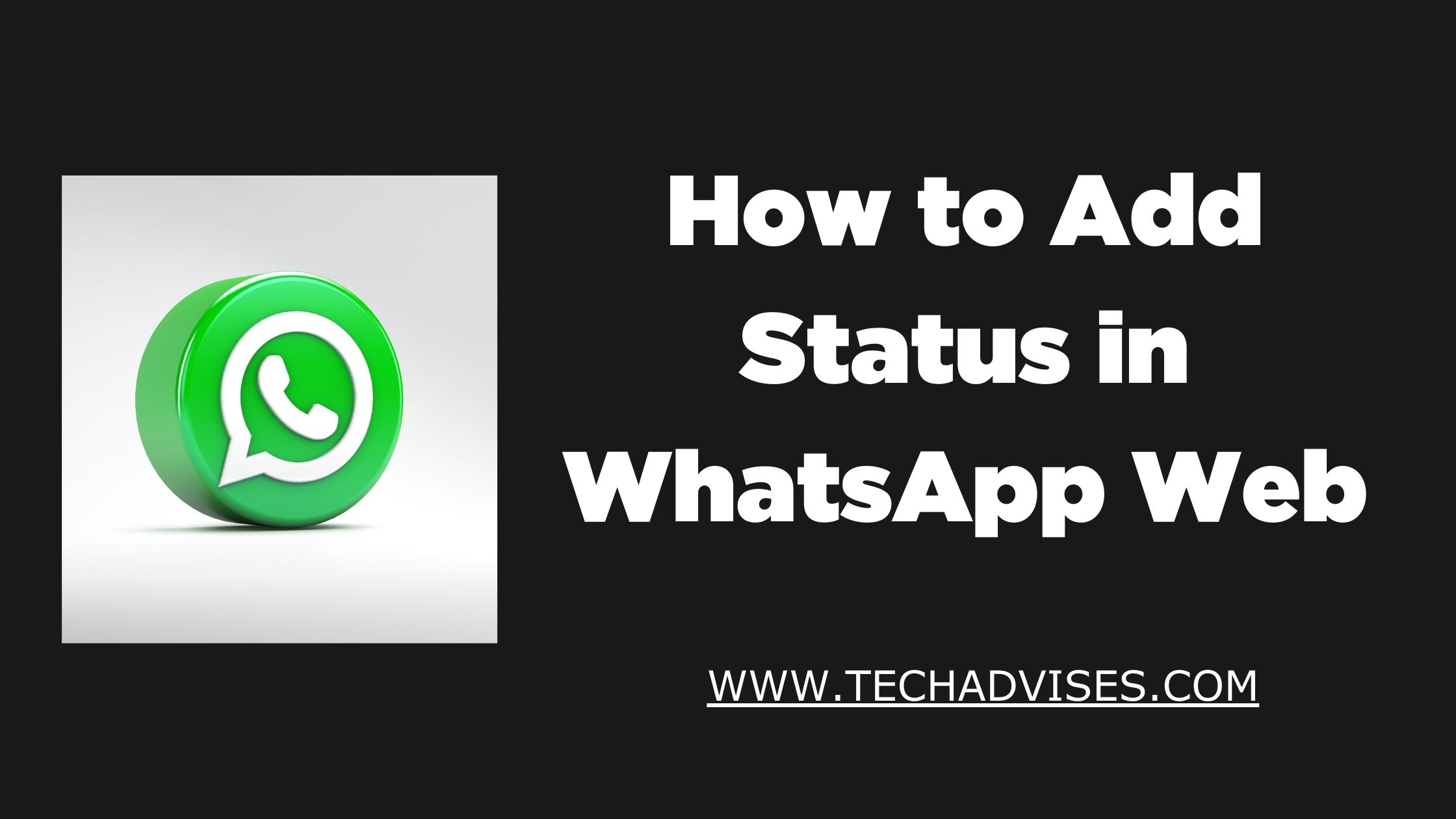 how to add status in whatsApp web