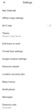 how to turn off location history in Google Maps