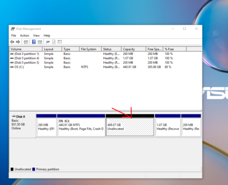how to create hard disk partition without software