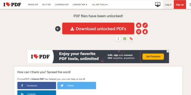 how to remove password from a PDF file
