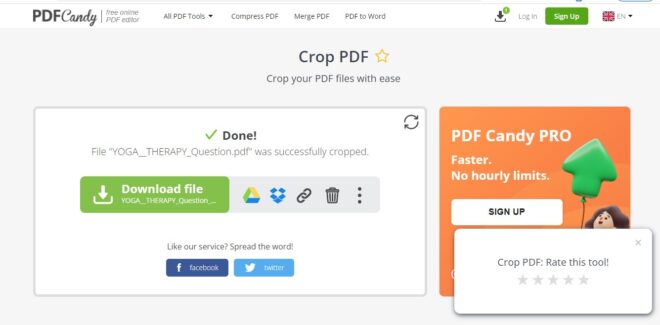 how to crop PDF file without paid software