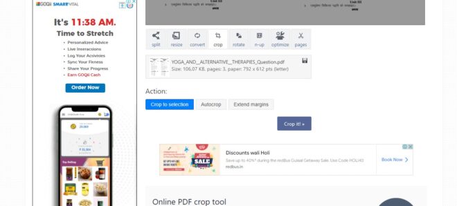 best online PDF cropping tool