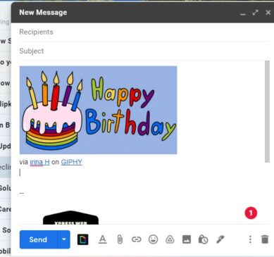 insert GIF in gmail