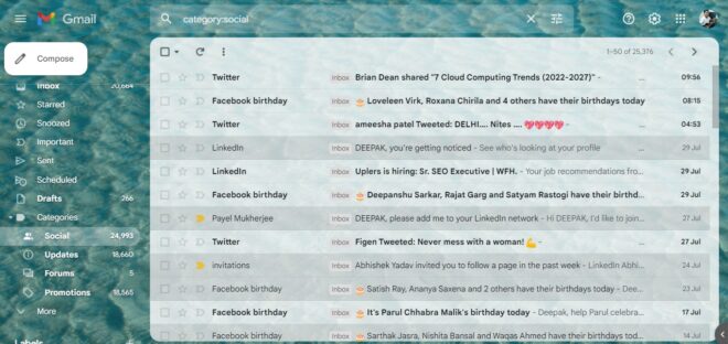 how to delete emails from single sender in gmail