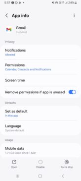 fix unfortunately gmail has stopped working