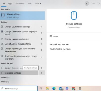 change mouse pointer size and colour in windows 10