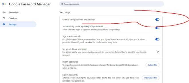 fix Google chrome not saving password issue